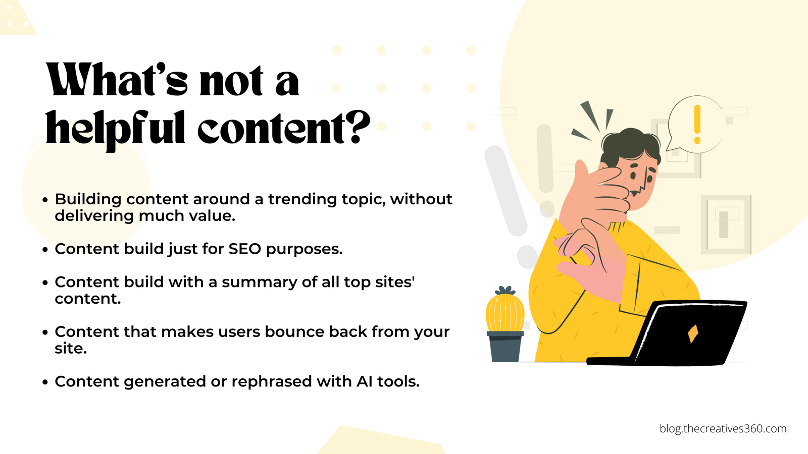 what's not a helpful content